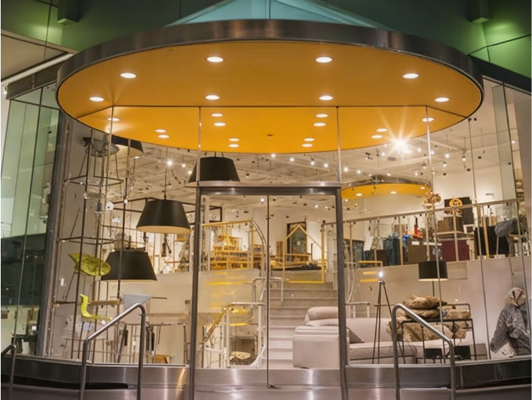 Shopping mall entrance